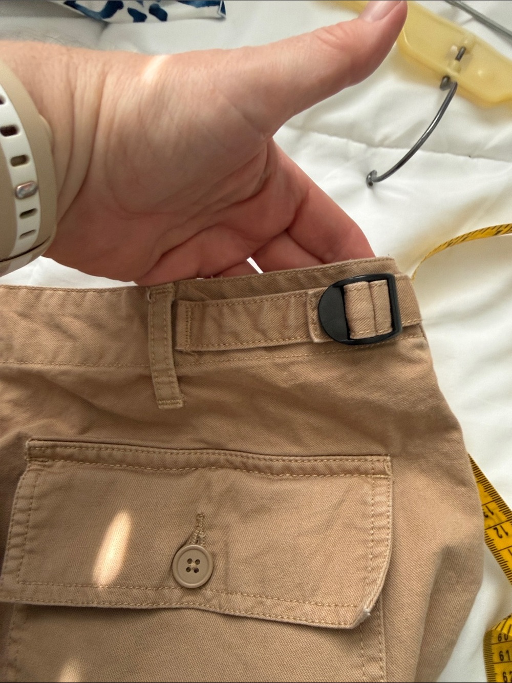 Brandy Melville Kim Straight Leg Pant, Dark Khaki - Picture 9 of 11